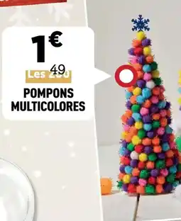 Centrakor Pompons multicolores offre