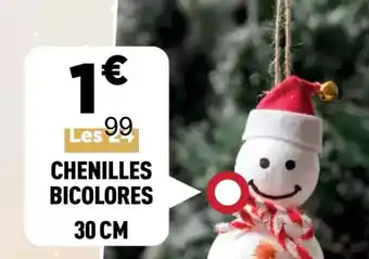 Centrakor Chenilles bicolores 30 cm offre