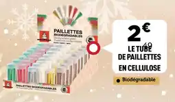 Centrakor Le tube de paillettes en cellulose offre