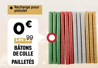 Centrakor Bâtons de colle pailletés offre