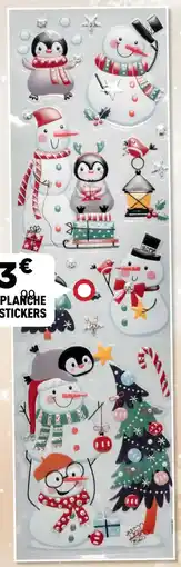 Centrakor La planche de stickers offre