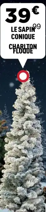 Centrakor Le sapin conique charlton floque offre
