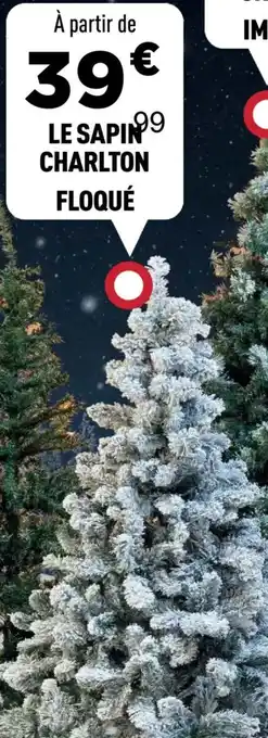 Centrakor Le sapin charlton floqué offre