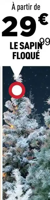 Centrakor Le sapin floqué offre