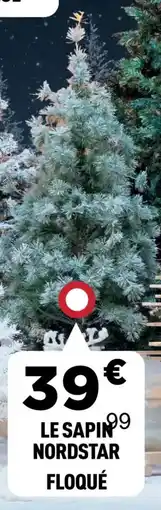 Centrakor Le sapin nordstar floqué offre