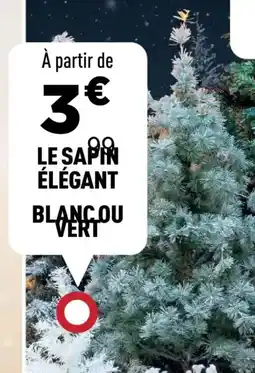 Centrakor Le sapin élégant blancou vert offre
