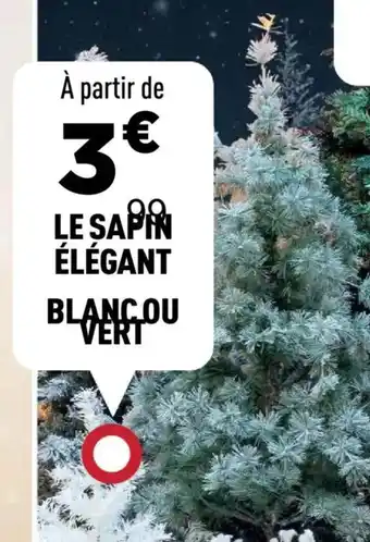 Centrakor Le sapin élégant blancou vert offre