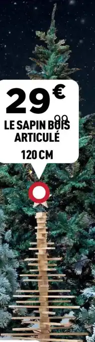 Centrakor Le sapin bois articulé 120 cm offre