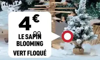 Centrakor Le sapin blooming vert floqué offre