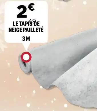 Centrakor Le tapis de neige pailleté 3 m offre
