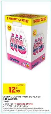 Intermarché LESSIVE LIQUIDE ROSIR DE PLAISIR X42 LAVAGES offre