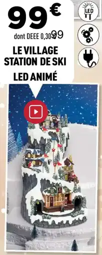 Centrakor Le village station de ski led animé offre