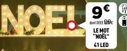 Centrakor Le mot "noël" 41 led offre