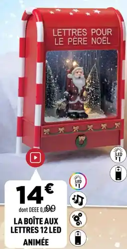 Centrakor La boîte aux lettres 12 led animée offre