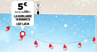 Centrakor La guirlande 10 bonnets led 1,65 m offre