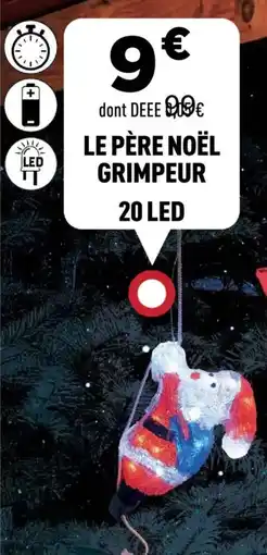 Centrakor Le père noël grimpeur 20 led offre