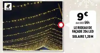 Centrakor Le rideau de façade 204 led solaire 1,20 m offre