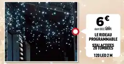 Centrakor Le rideau programmable stalactites 20 tombees 120 led 2 m offre