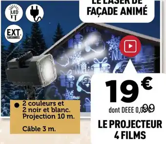 Centrakor Le projecteur 4 films offre
