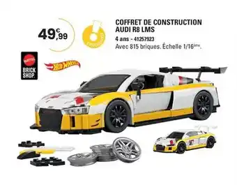 JouéClub Mattel - coffret de construction audi r8 lms offre