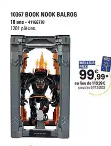 JouéClub Lego - 10367 book nook balrog offre