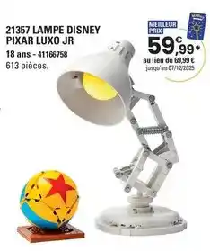 JouéClub Lego - 21357 lampe disney pixar luxo offre