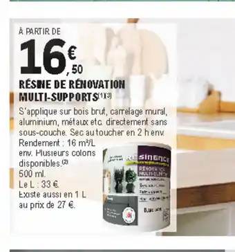 E.Leclerc Brico Résine de rénovation multi-supports offre