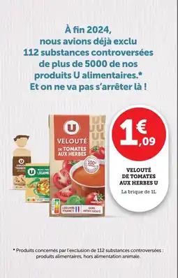 Bi1 Velouté de tomates aux herbes u la brique de 1l offre
