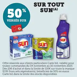 Bi1 SUR TOUT SUN offre