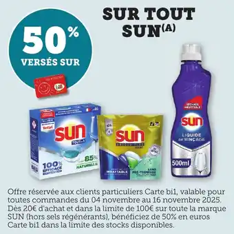 Bi1 SUR TOUT SUN offre
