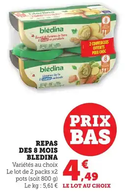 Bi1 Repas des 8 mois bledina offre