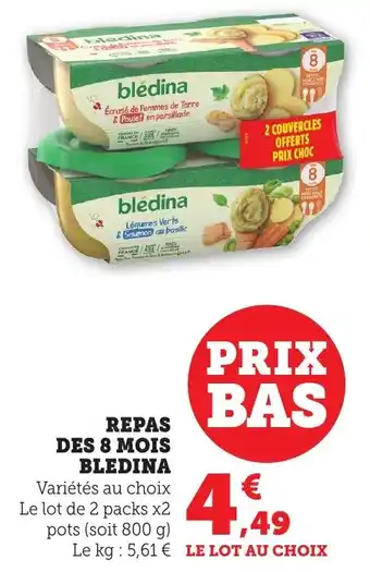 Bi1 Repas des 8 mois bledina offre