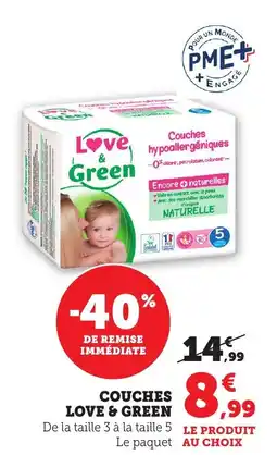 Bi1 Couches love & green offre