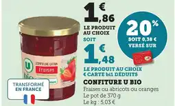 Bi1 Confiture u bio offre
