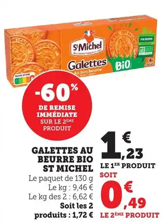 Bi1 Galettes au beurre bio st michel offre