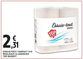 Intermarché ESSUIE-TOUT COMPACT 3=9 offre
