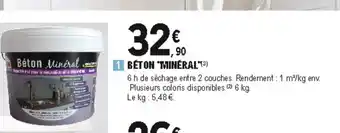 E.Leclerc Brico Béton Minéral offre