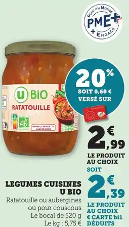 Bi1 Legumes cuisines u bio offre