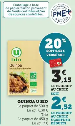 Bi1 Quinoa u bio offre