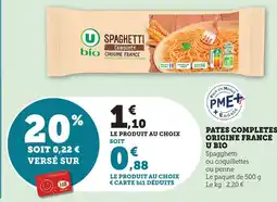 Bi1 Pates completes origine france u bio offre