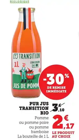 Bi1 Pur jus transition bio offre