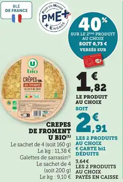 Bi1 Crepes de froment u bio offre