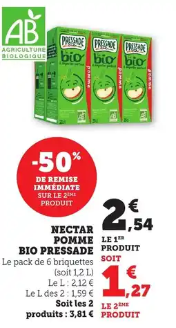 Bi1 Nectar pomme bio pressade offre