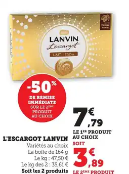 Bi1 L'escargot lanvin offre
