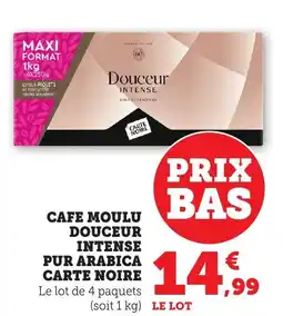 Bi1 Cafe moulu douceur intense pur arabica carte noire offre