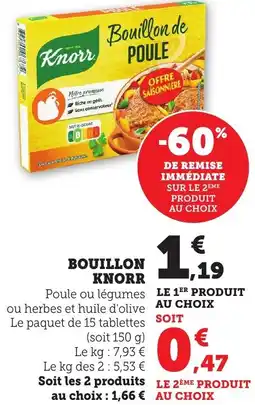 Bi1 Bouillon knorr offre