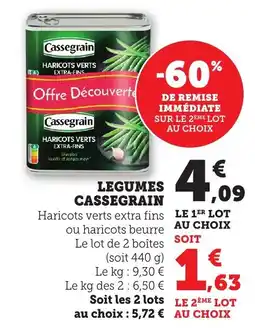 Bi1 Legumes cassegrain offre