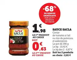 Bi1 Sauce sacla offre