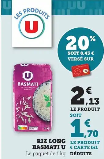 Bi1 Riz long basmati u offre