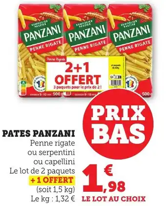 Bi1 Pates panzani offre